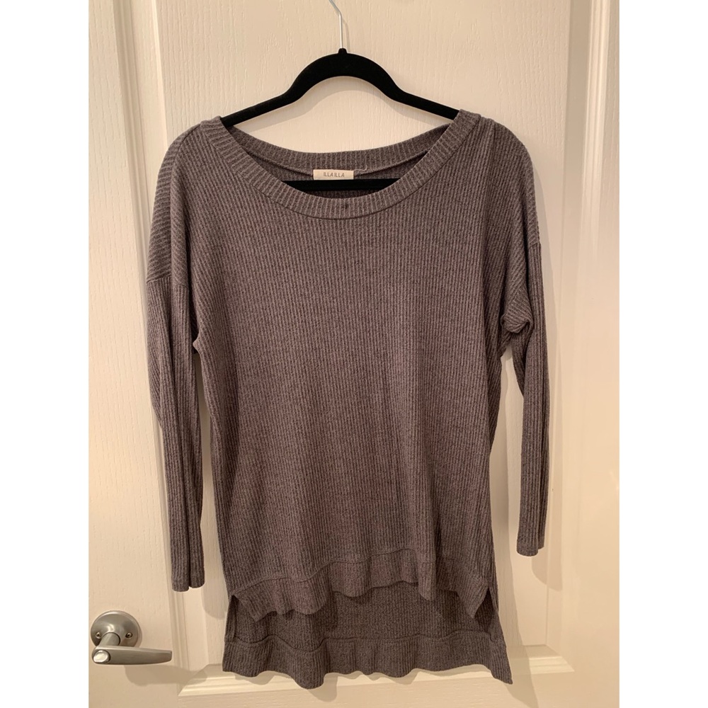 Soft Gray Long Sleeve Shirt